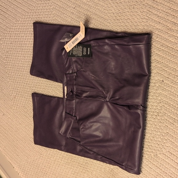 Nwt Vegan Leather Pants in purple 💜 - Picture 3 of 6